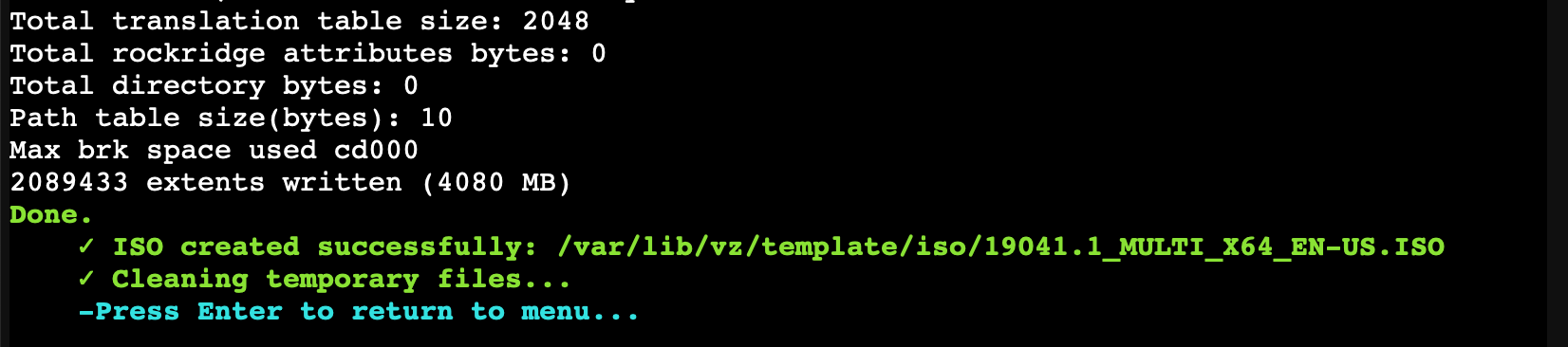 Process Completion